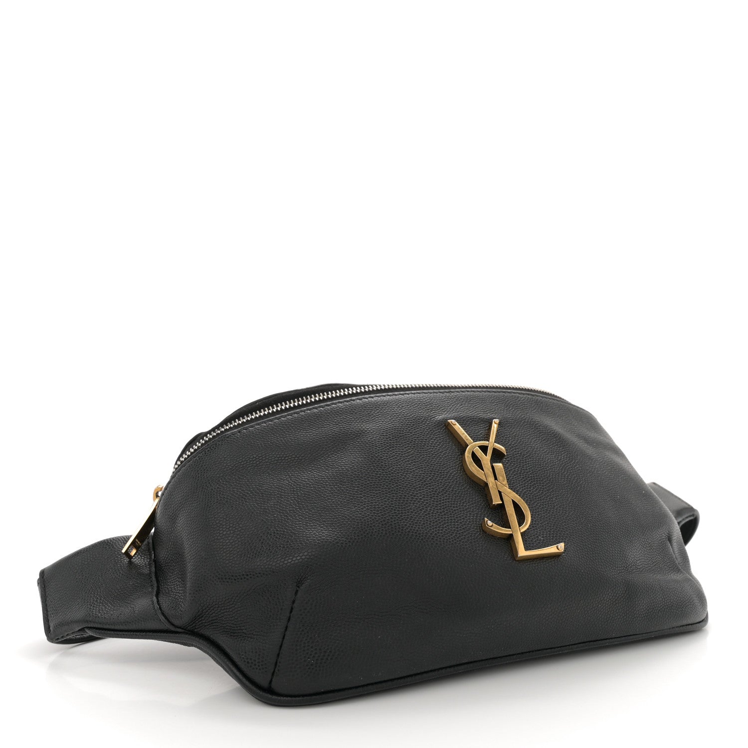 Saint Laurent Grain De Poudre Monogram Belt Bag Black 4 of 11