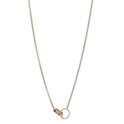 Cartier 18K Yellow Gold Interlocking LOVE Necklace 1 of 8