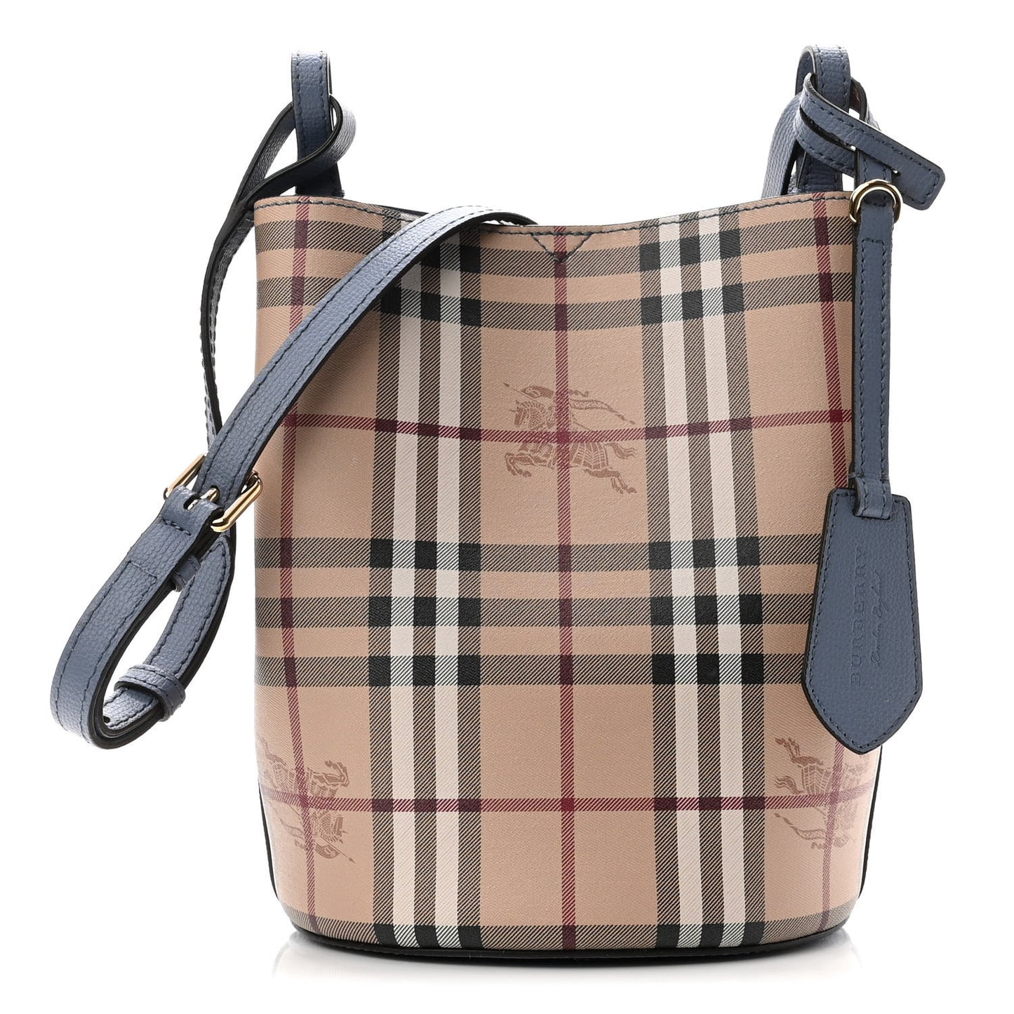 Haymarket Check Colours Small Lorne Bucket Crossbody Blue