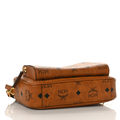 MCM Visetos Klassik Crossbody Bag Cognac 4 of 8
