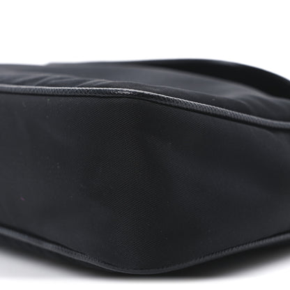 Prada Tessuto Nylon Saffiano Crossbody Bag Black 10 of 10