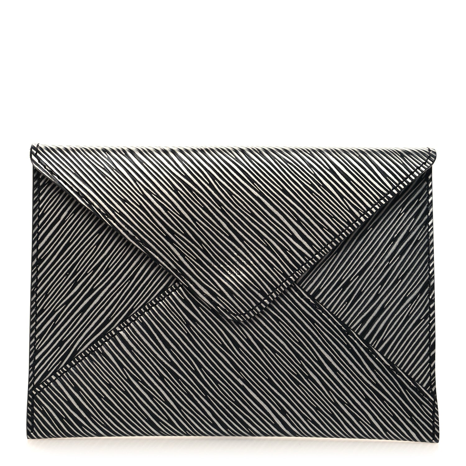 Louis Vuitton Metallic Epi Medium Kirigami Pochette Insert Platine 1 of 7