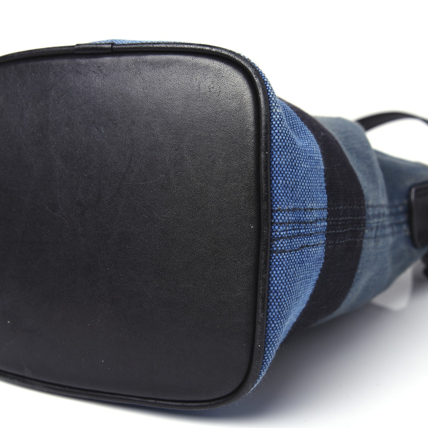 Burberry Overdyed Canvas Mega Check Mini Ashby Hobo Ultramarine Blue 8 of 23