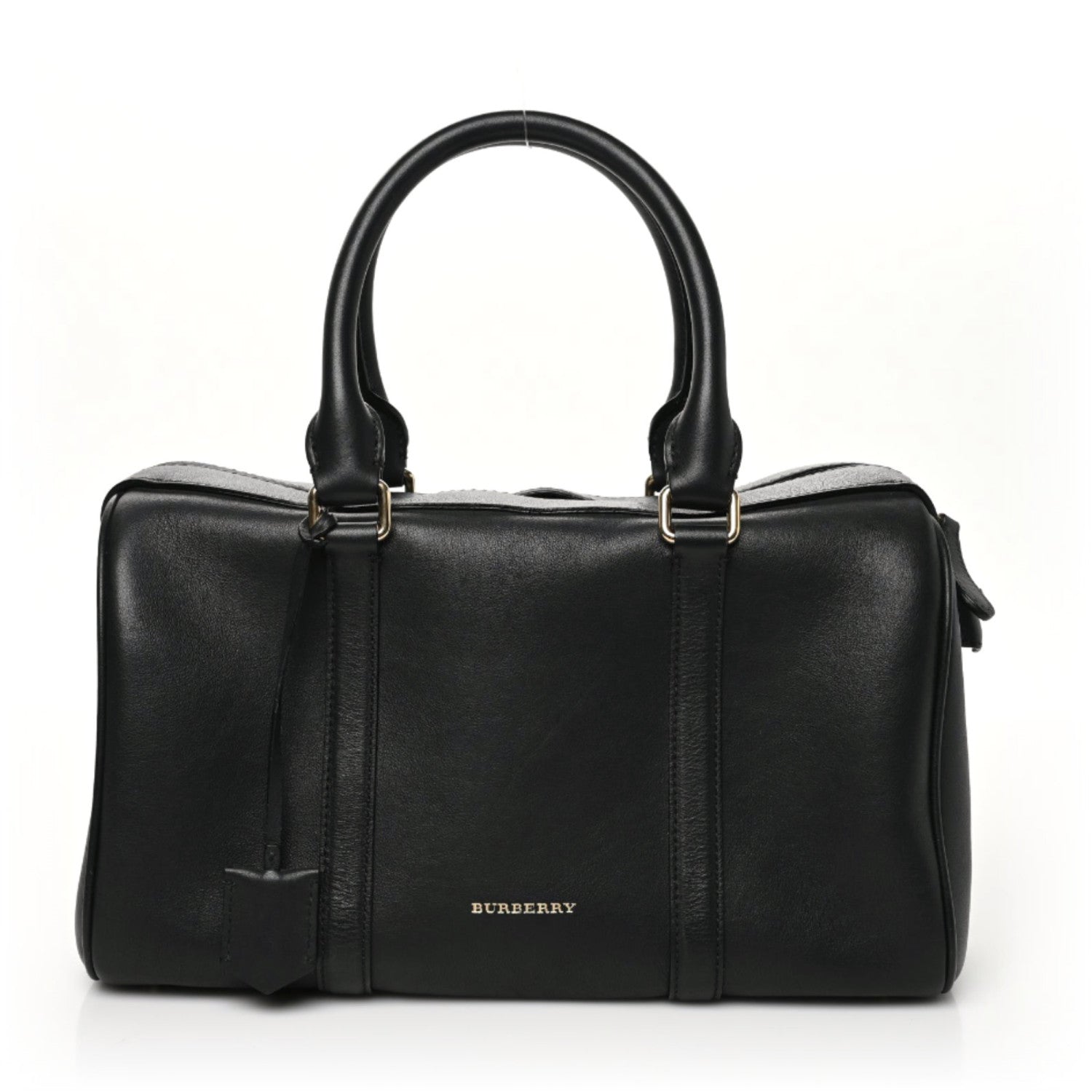 Burberry Derby Calfskin Medium Alchester Bowling Bag Black 1 of 10