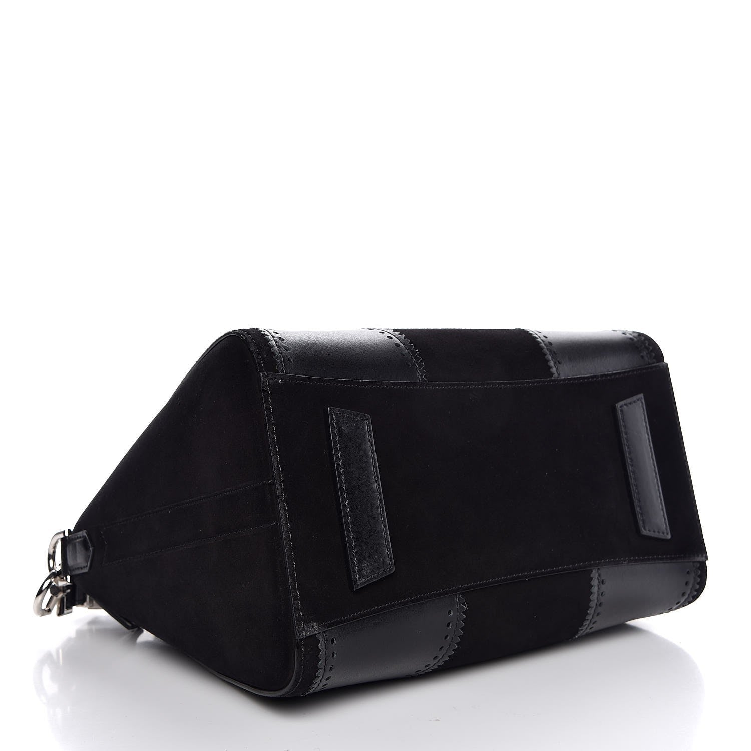 Givenchy Calfskin Suede Brogue Small Antigona Black 5 of 8