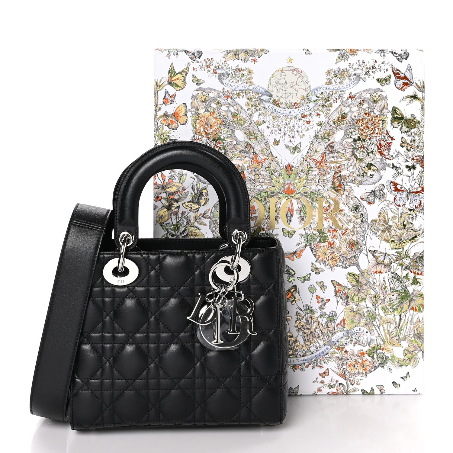 Christian Dior Lambskin Cannage Small My ABCDior Lady Dior Black 10 of 10