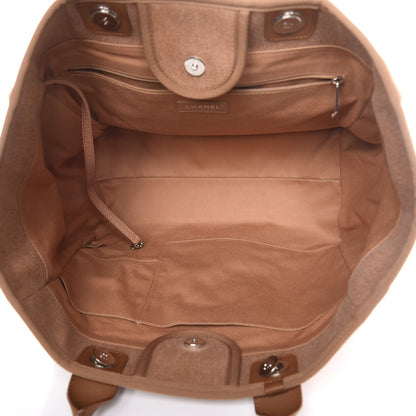 Chanel Canvas Sequin Large Deauville Tote Ecru 5 of 7