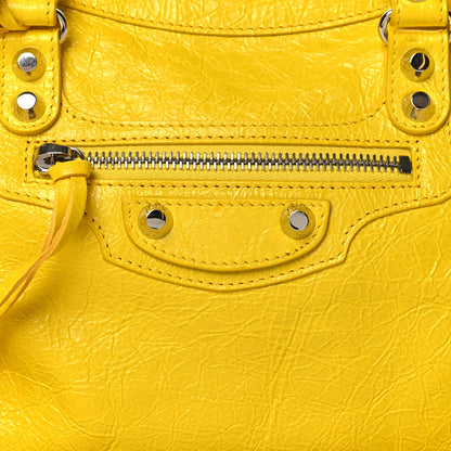 Balenciaga Agneau Classic Silver Hardware City S Jaune Soleil 9 of 11