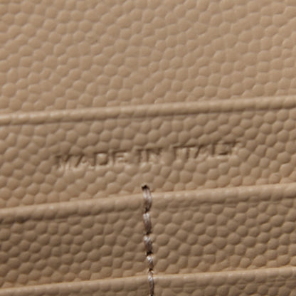 Saint Laurent Grain De Poudre Matelasse Chevron Monogram Chain Wallet Nude Powder 7 of 10