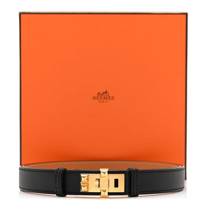 Hermes Epsom Swift 24mm Collier De Chien Belt 90/36 Black 5 of 5