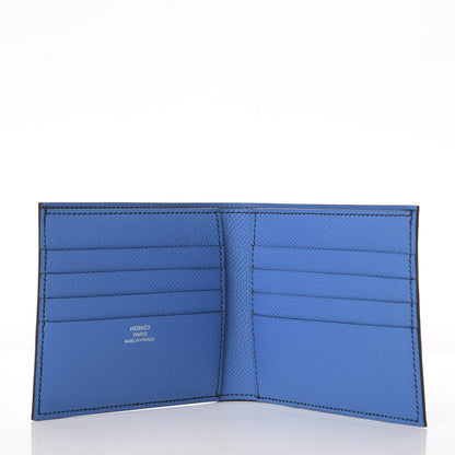 Hermes Epsom MC2 Copernic Compact Wallet Bleu Indigo Bleu Paradis 5 of 7