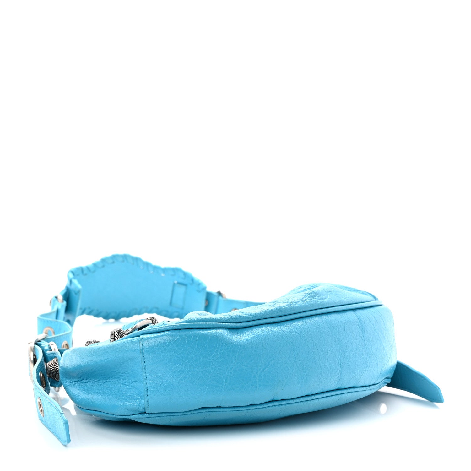Balenciaga Agneau Arena Le Cagole Shoulder Bag XS Cyan 1879682