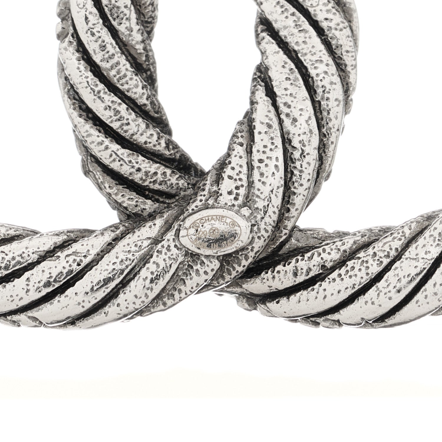 Chanel Ruthenium Twisted CC Brooch 4 of 5