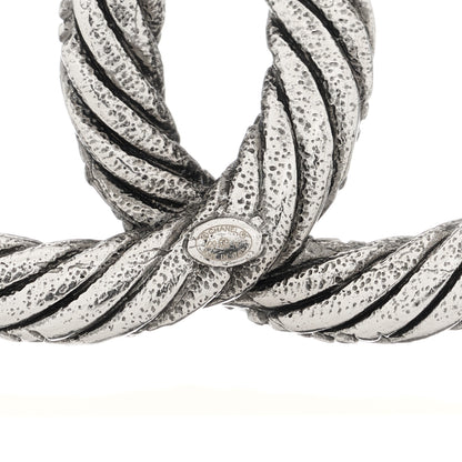 Chanel Ruthenium Twisted CC Brooch 4 of 5