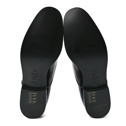 Christian Dior Shiny Calfskin Womens Derby Shoe 37.5 Black 5 of 9