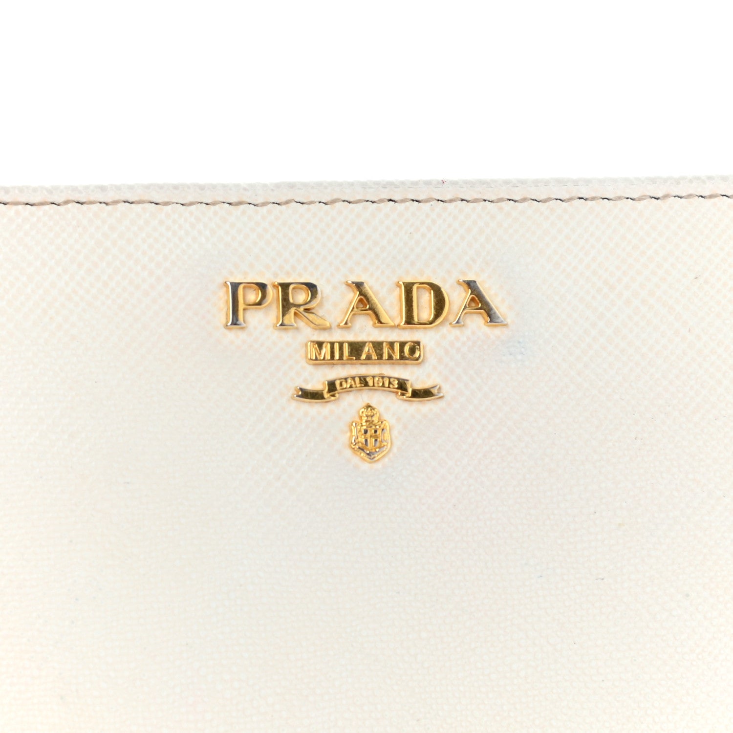 Prada Saffiano Metal Compact Wallet Talco 22 of 24