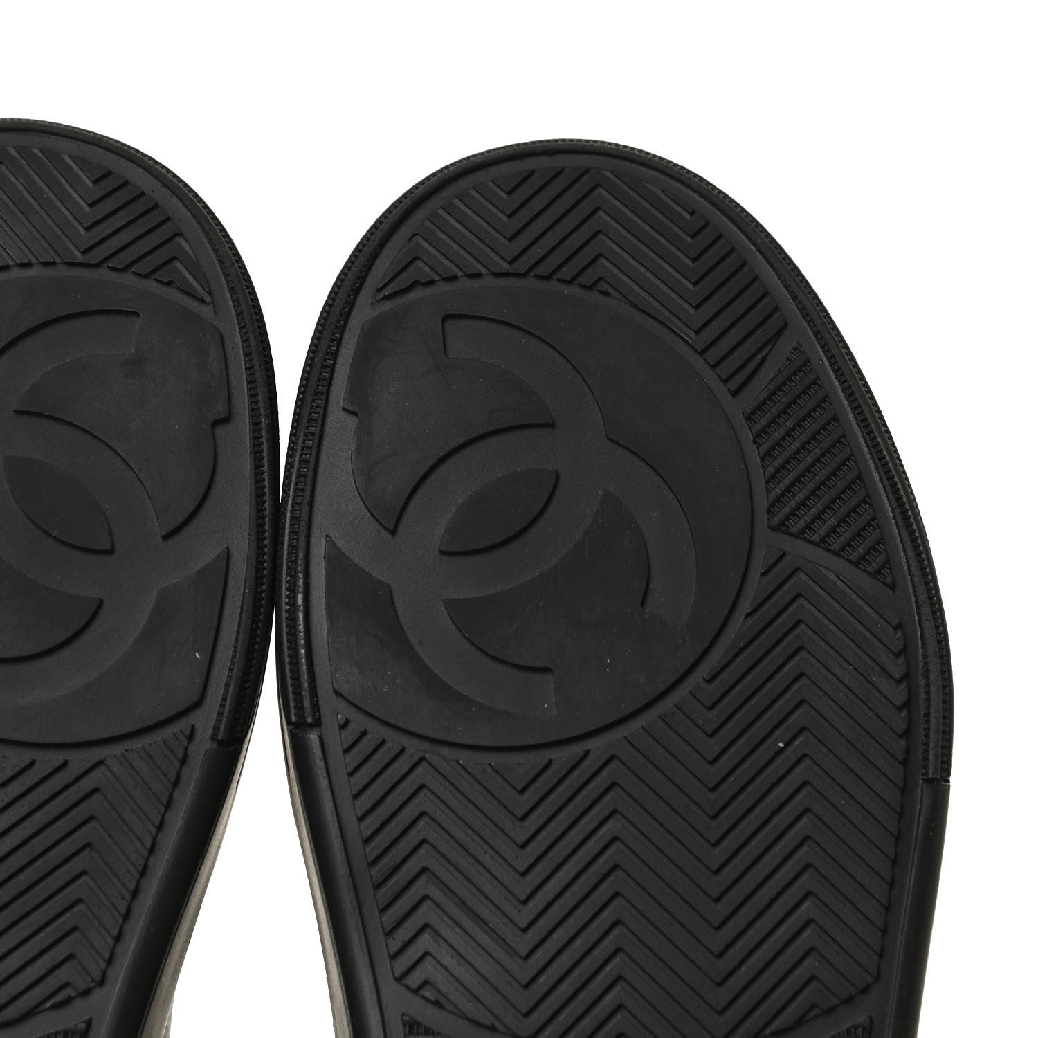Chanel Calfskin Womens Logo Sneakers 35.5 Black 8 of 11