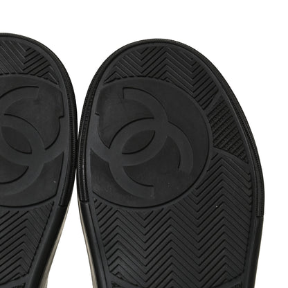 Chanel Calfskin Womens Logo Sneakers 35.5 Black 8 of 11