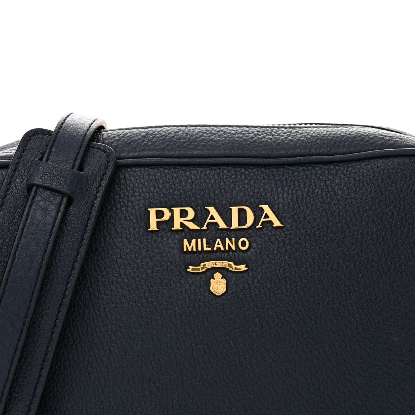 Vitello Daino Mini Camera Crossbody Bag Baltico