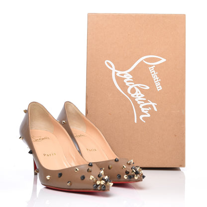 Christian Louboutin Kid Degraspike 70 Pumps 36.5 Marron Glace Pop Corn 10 of 10