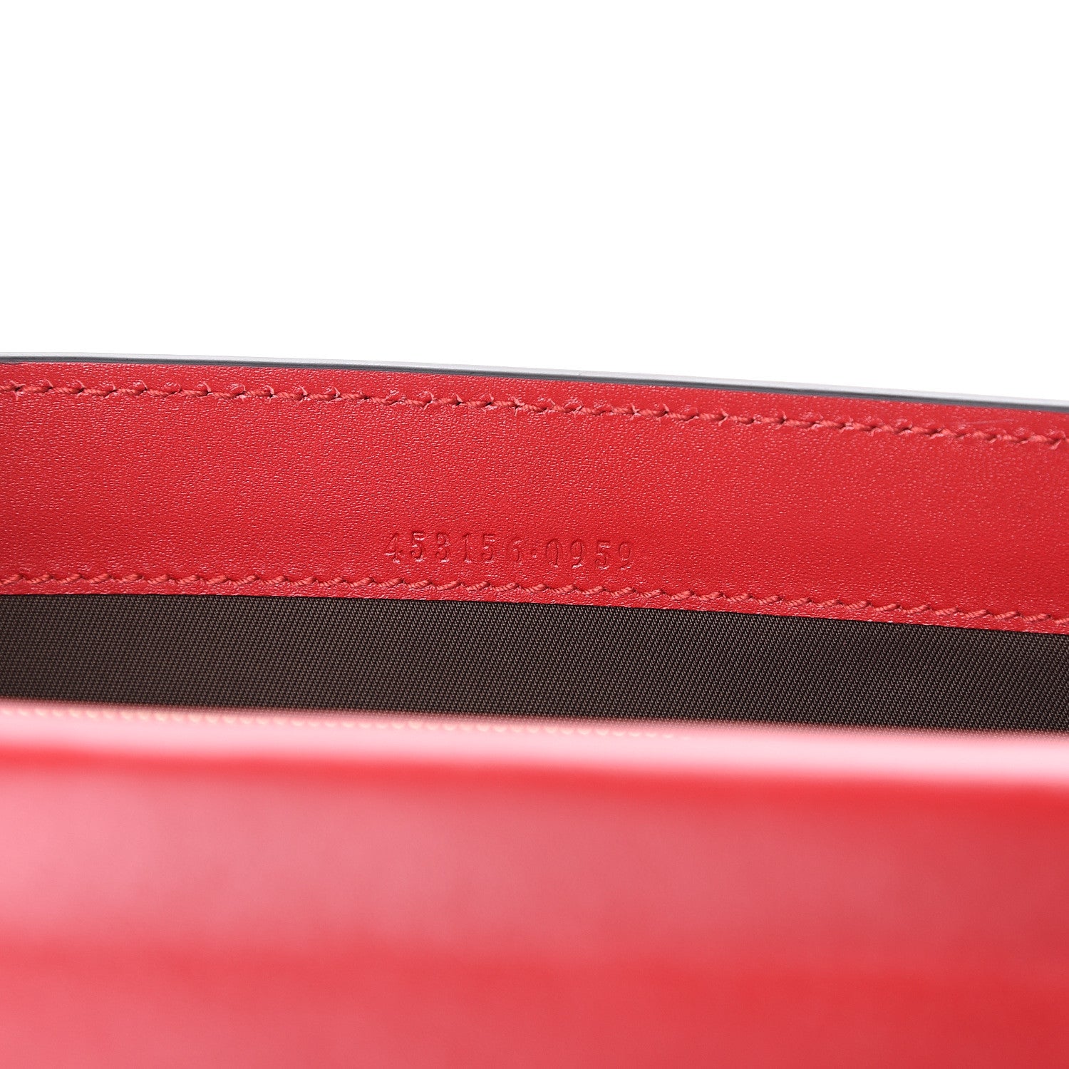 Gucci Guccissima Padlock Clutch Hibiscus Red 6 of 6
