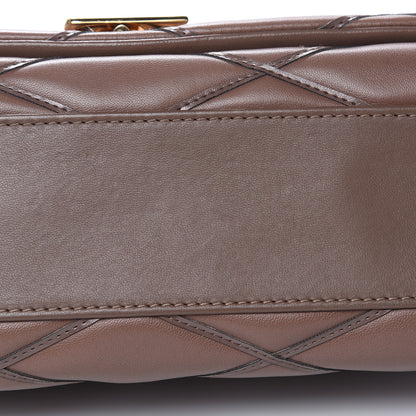 Louis Vuitton Lambskin Malletage GO-14 MM Taupe 9 of 14