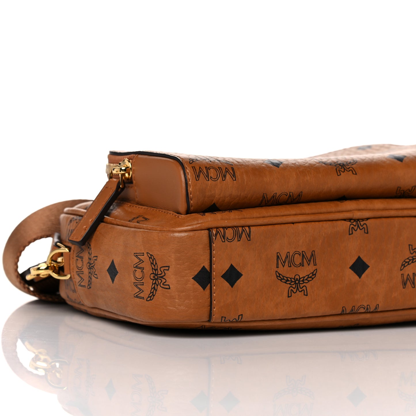 Visetos Camera Crossbody Bag Cognac
