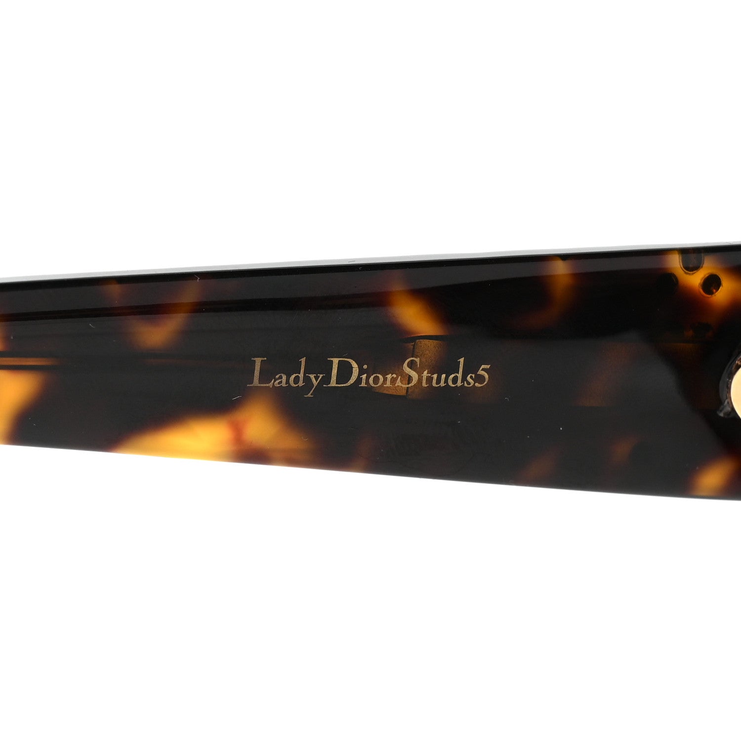Christian Dior Acetate Cannage Lady Dior Studs Sunglasses Havana 5 of 8