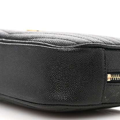 Saint Laurent Grain De Poudre Matelasse Monogram Mini Lou Camera Bag Black 11 of 12