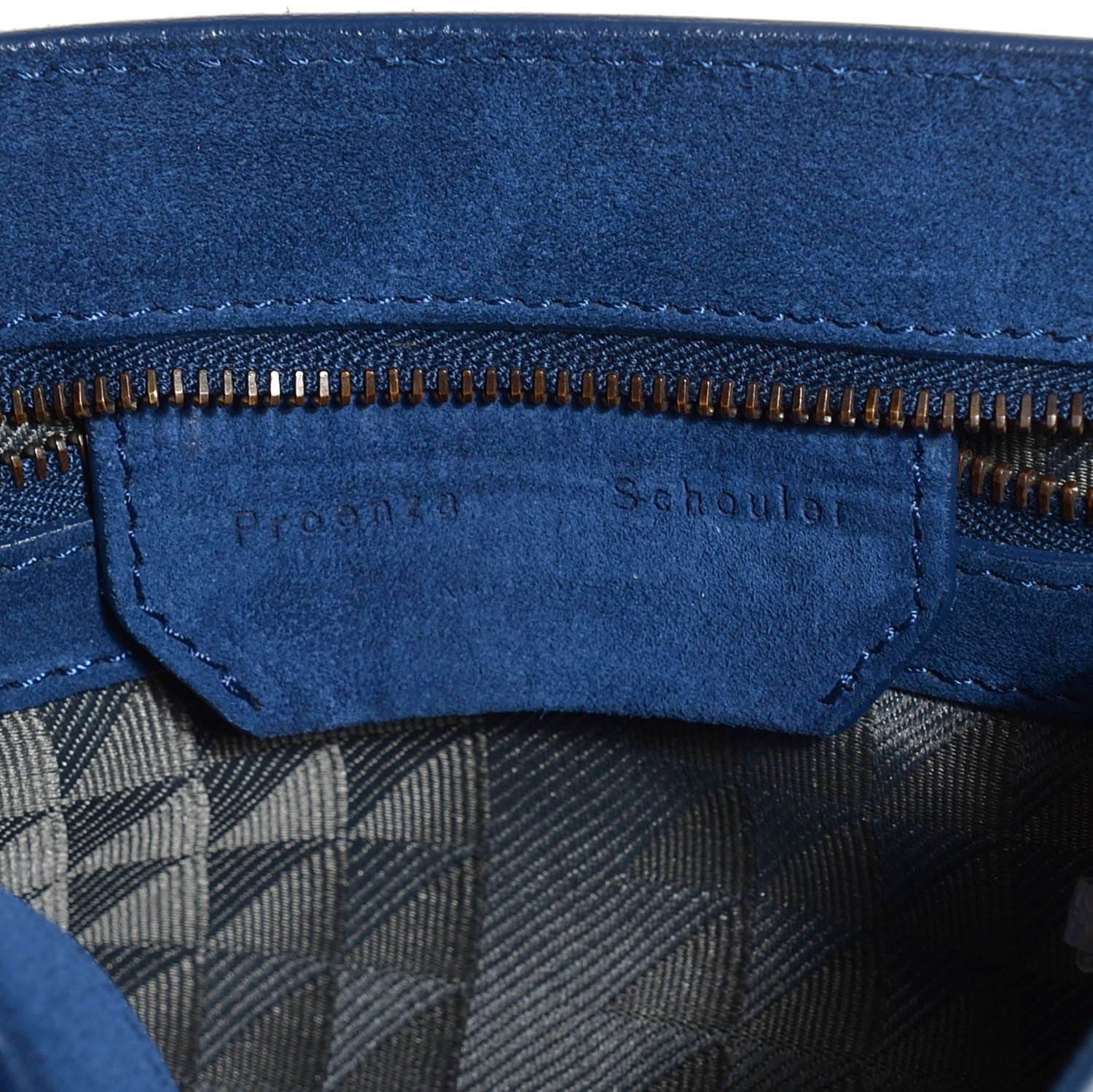 Proenza Schouler Suede Fringed PS1 Crossbody Pouch Cadet Blue 6 of 15