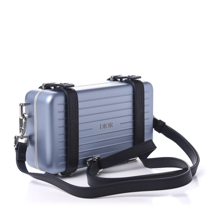 Christian Dior X RIMOWA Aluminum Personal Clutch On Strap Bleu 3 of 10