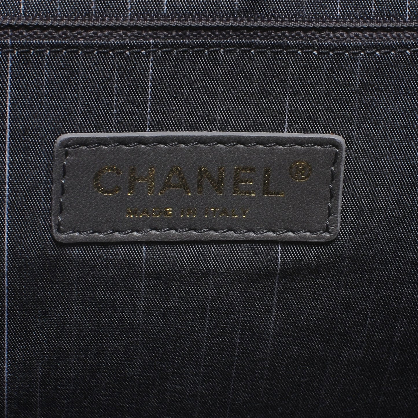 Glazed Calfskin Portobello Tote Black