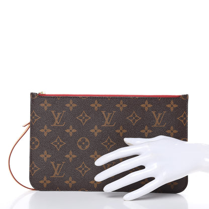 Louis Vuitton Monogram Neverfull MM GM Pochette Cherry 2 of 6