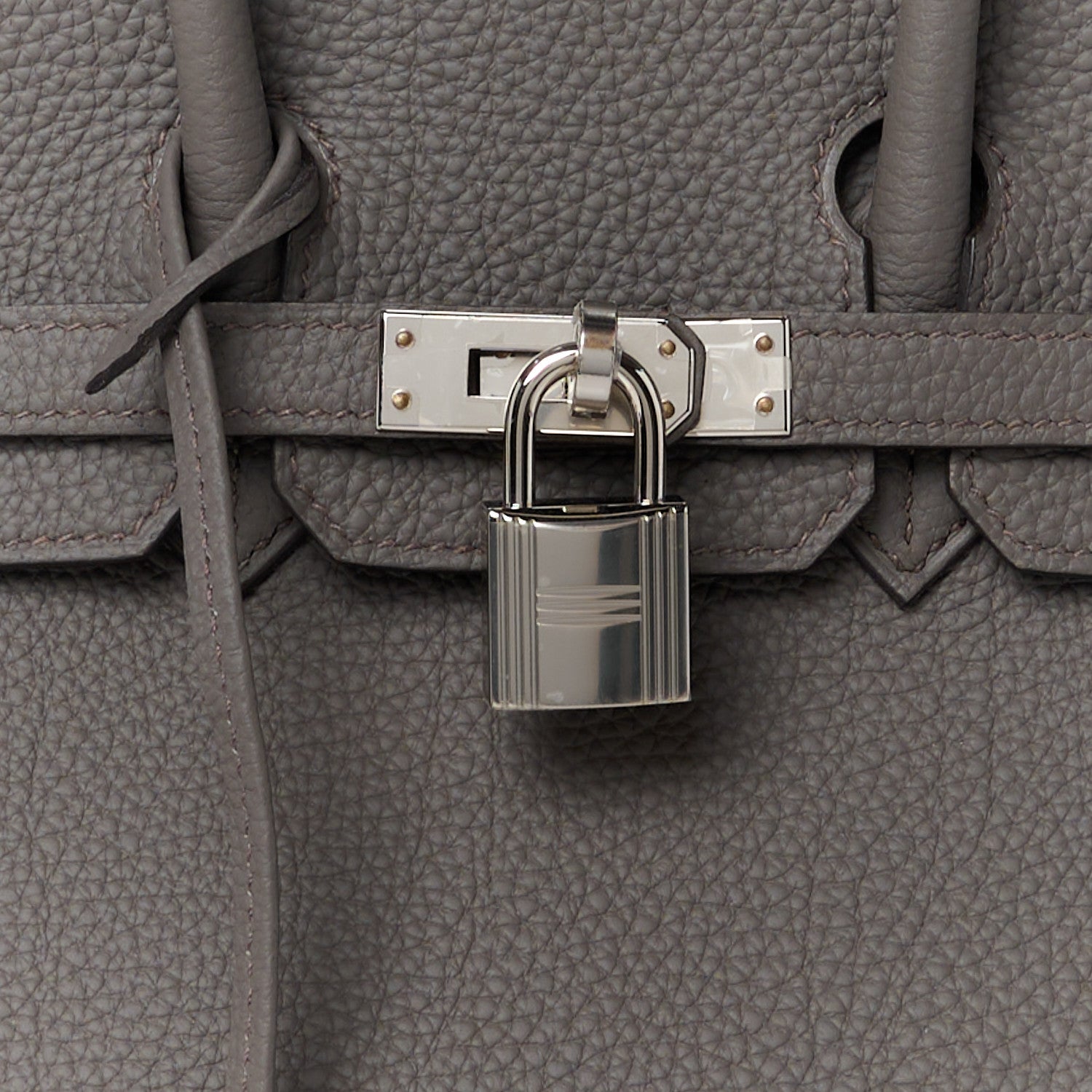 Hermes Togo Birkin 25 Etain 9 of 12
