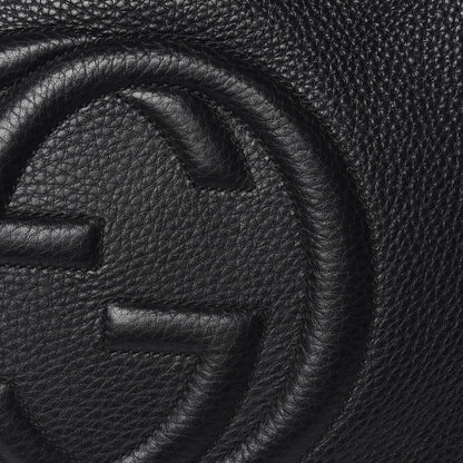 Gucci Pebbled Calfskin Medium Soho Chain Shoulder Bag Black 10 of 10