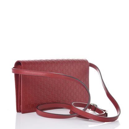 Gucci Microguccissima Crossbody Wallet Red 3 of 6