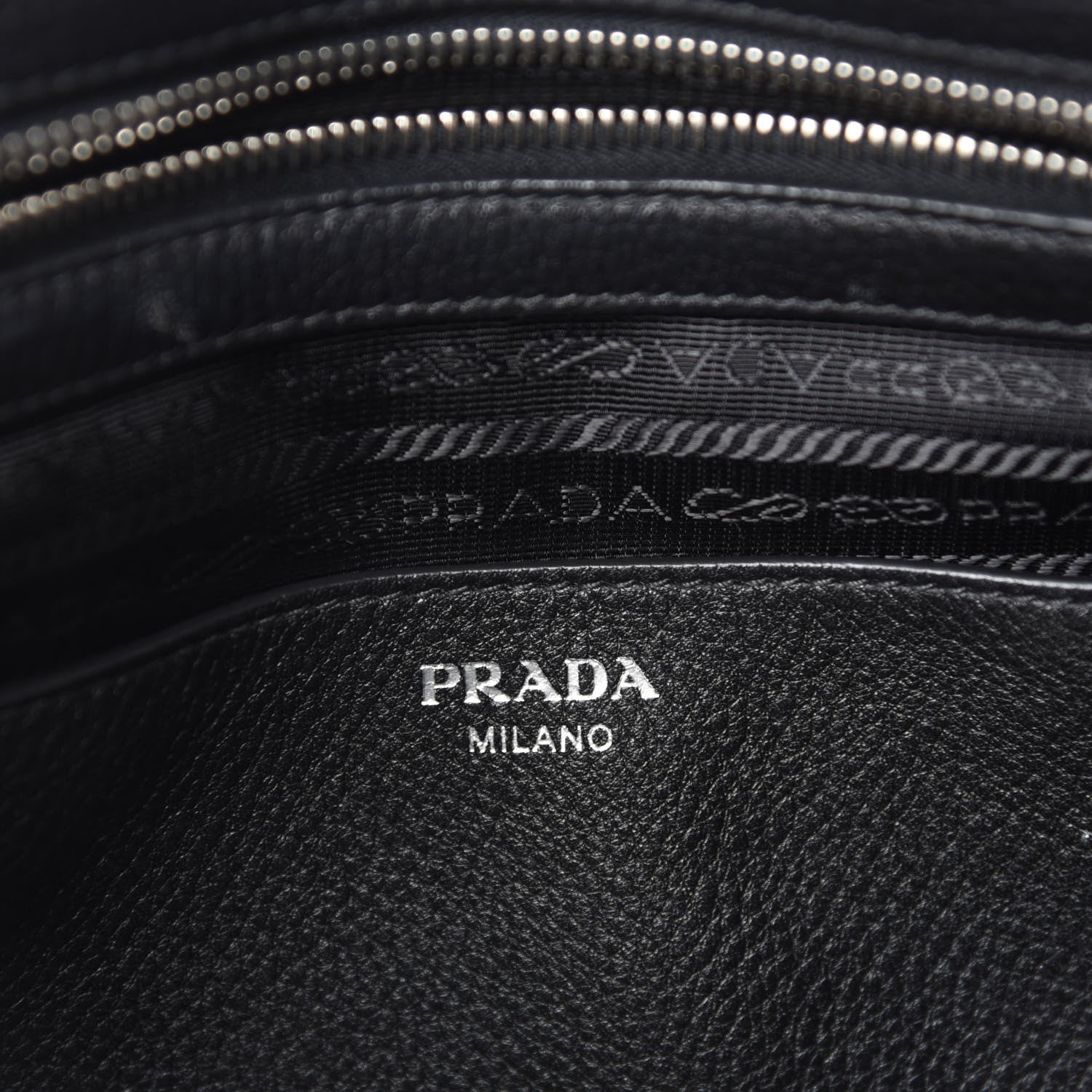 Prada Vitello Daino Tote Black 8 of 10