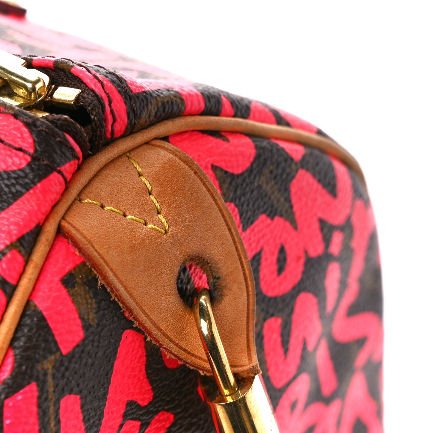 Monogram Graffiti Speedy 30 Fuchsia