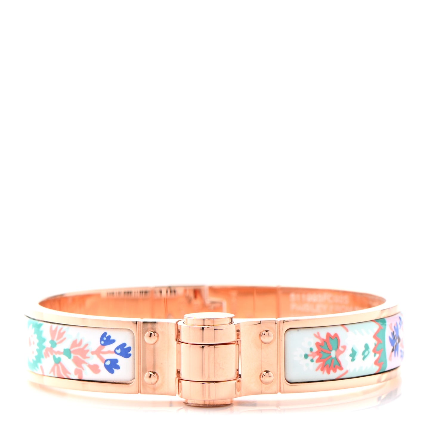 Enamel Printed Paisley From Paisley Narrow Hinged Bracelet S Miami