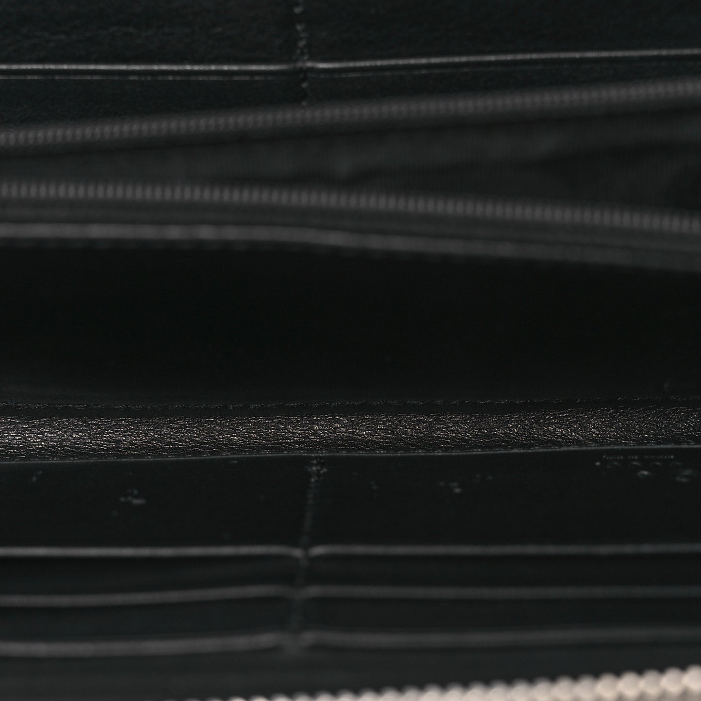 Microguccissima Zip Around Wallet Black