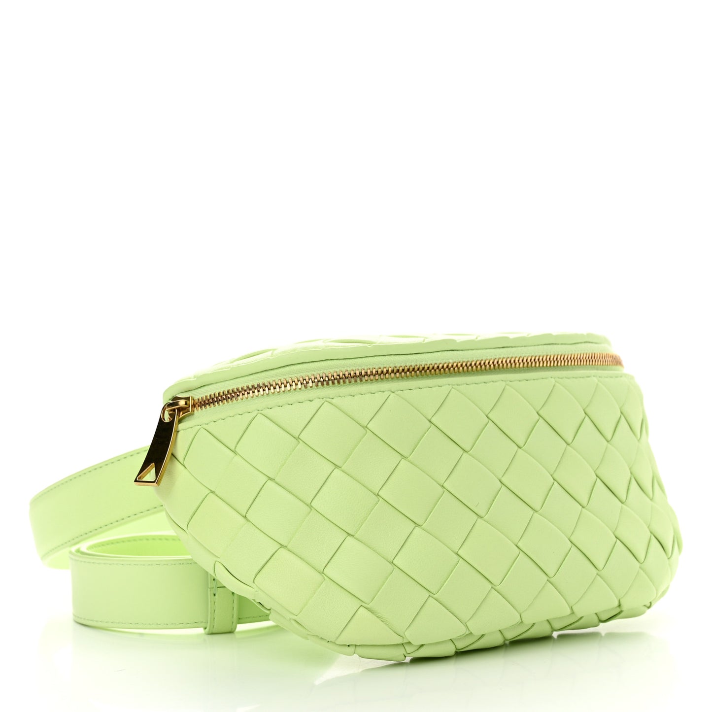Nappa Intrecciato Belt Bag Fennel
