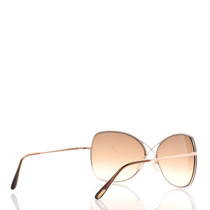 Tom Ford Colette Butterfly Sunglasses TF250 Rose Gold 4 of 9