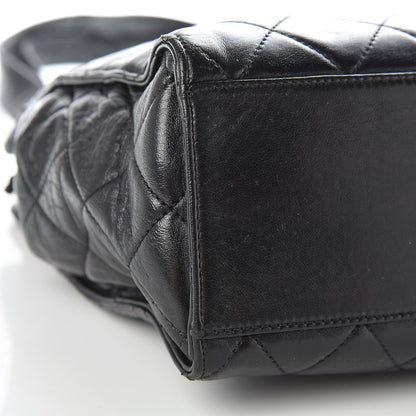 Chanel Lambskin Quilted CC Shopping Tote Black 14 of 16