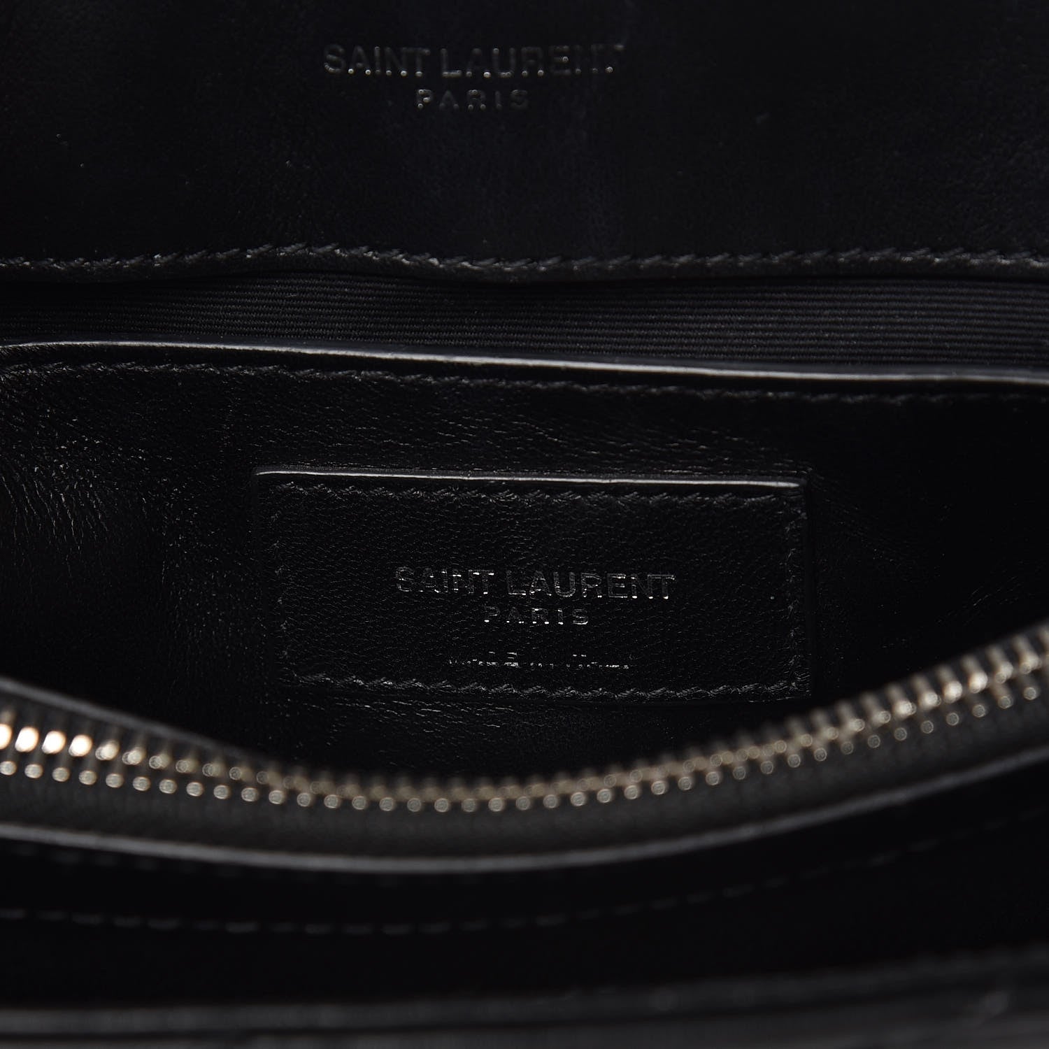 Saint Laurent Calfskin Y Quilted Monogram Small Loulou Chain Satchel Black 7 of 12