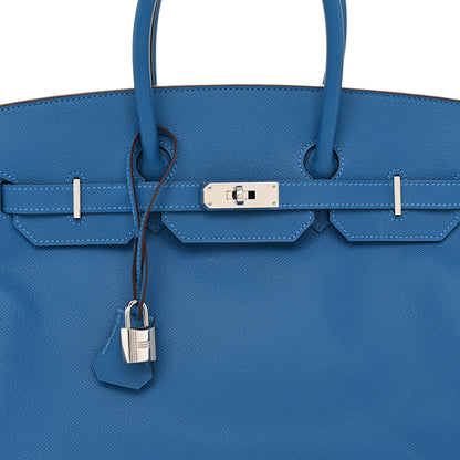 Hermes Epsom Birkin 35 Mykonos 9 of 13