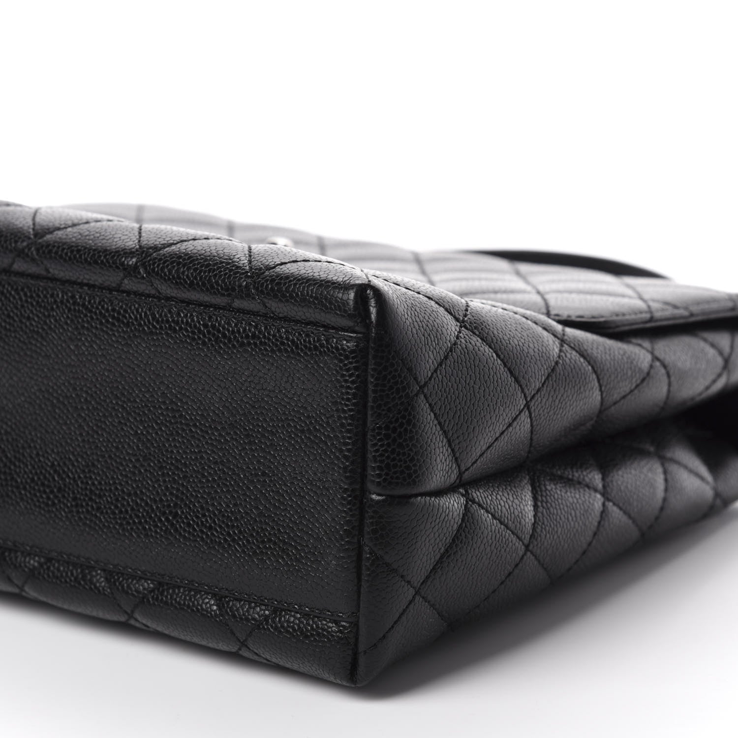 Chanel Caviar Quilted Jumbo Kelly Flap Black 7 of 12