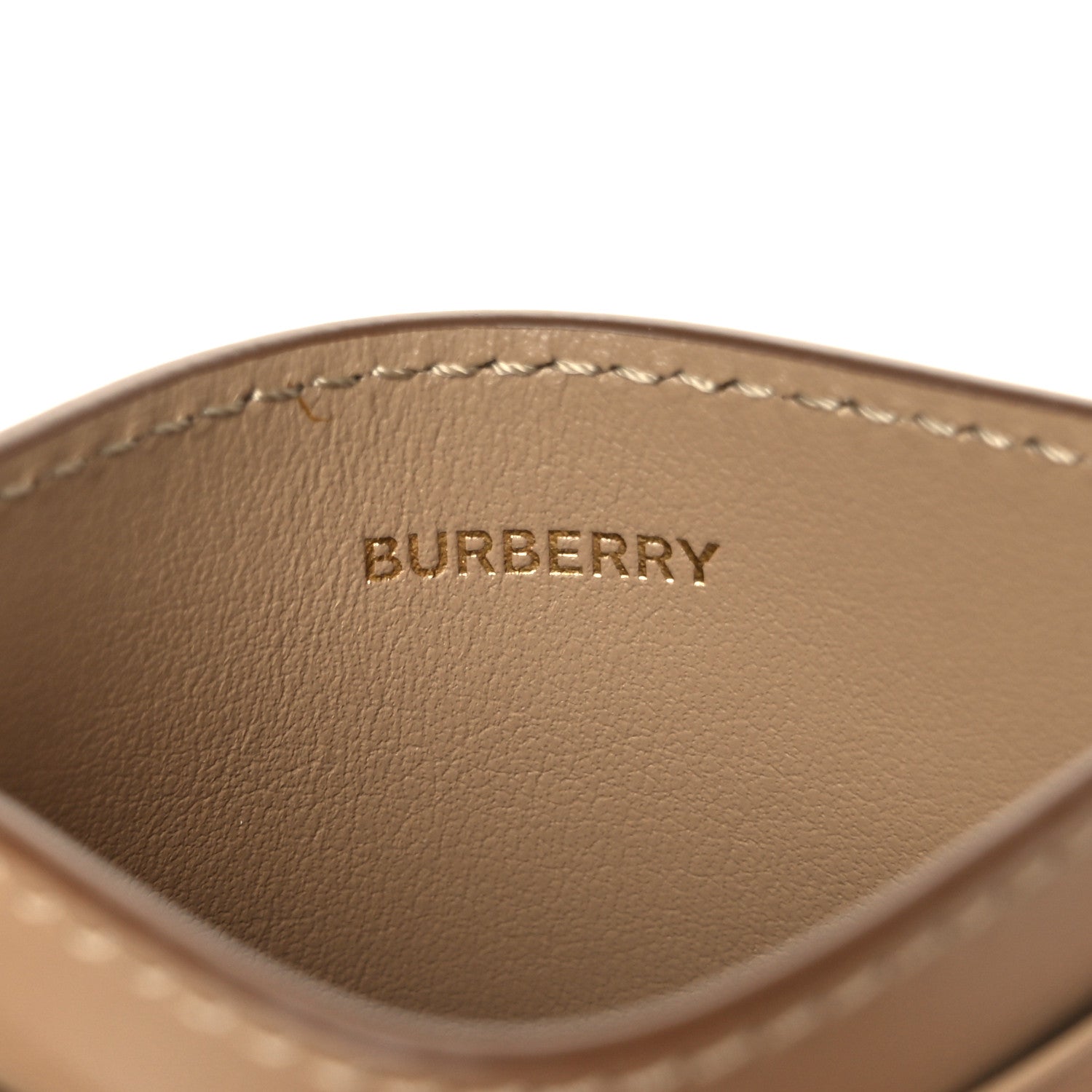 Burberry Grainy Calfskin Sandon TB Card Case Archive Beige 6 of 7