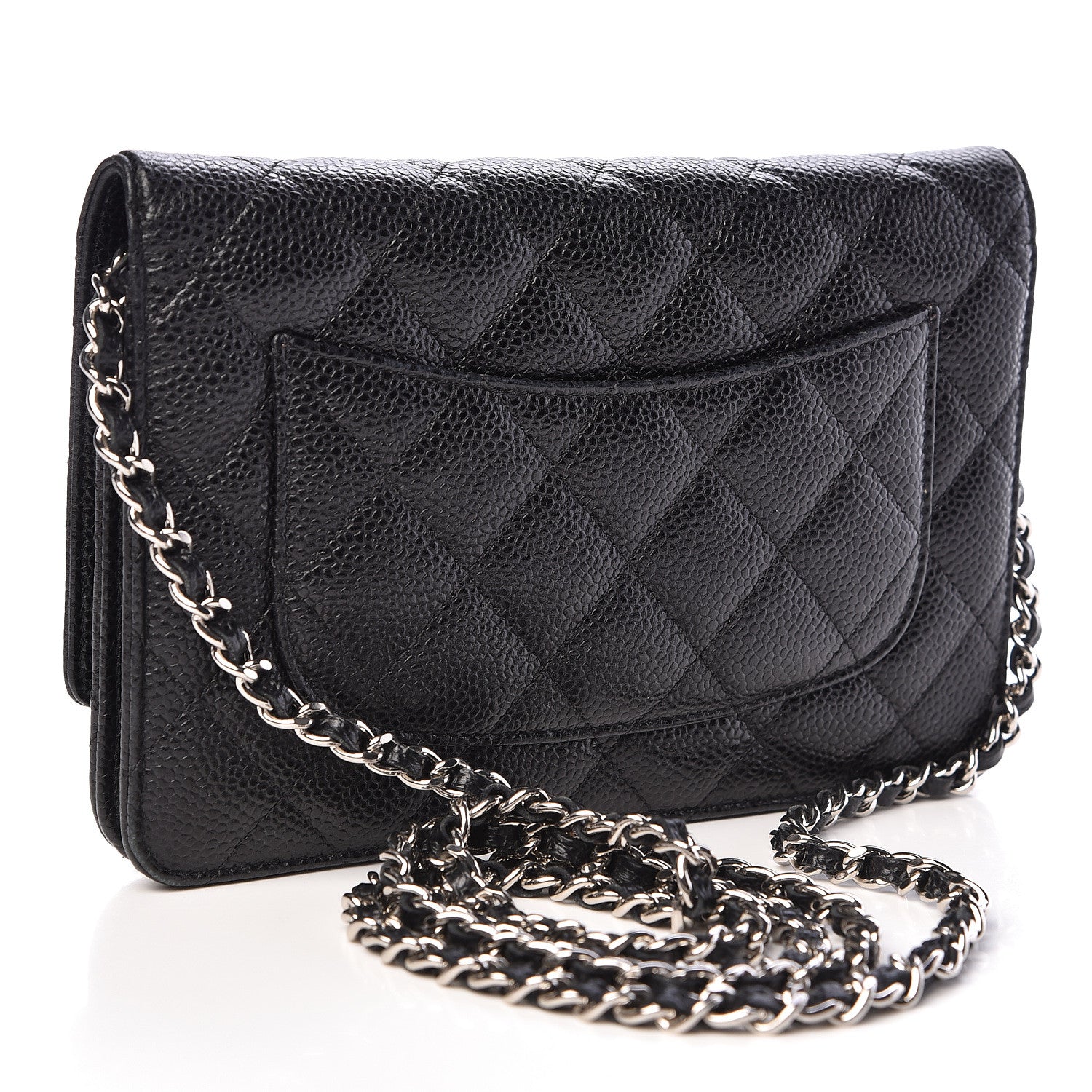 Chanel Caviar Quilted Wallet On Chain WOC Black 3 of 11