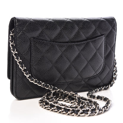 Chanel Caviar Quilted Wallet On Chain WOC Black 3 of 11