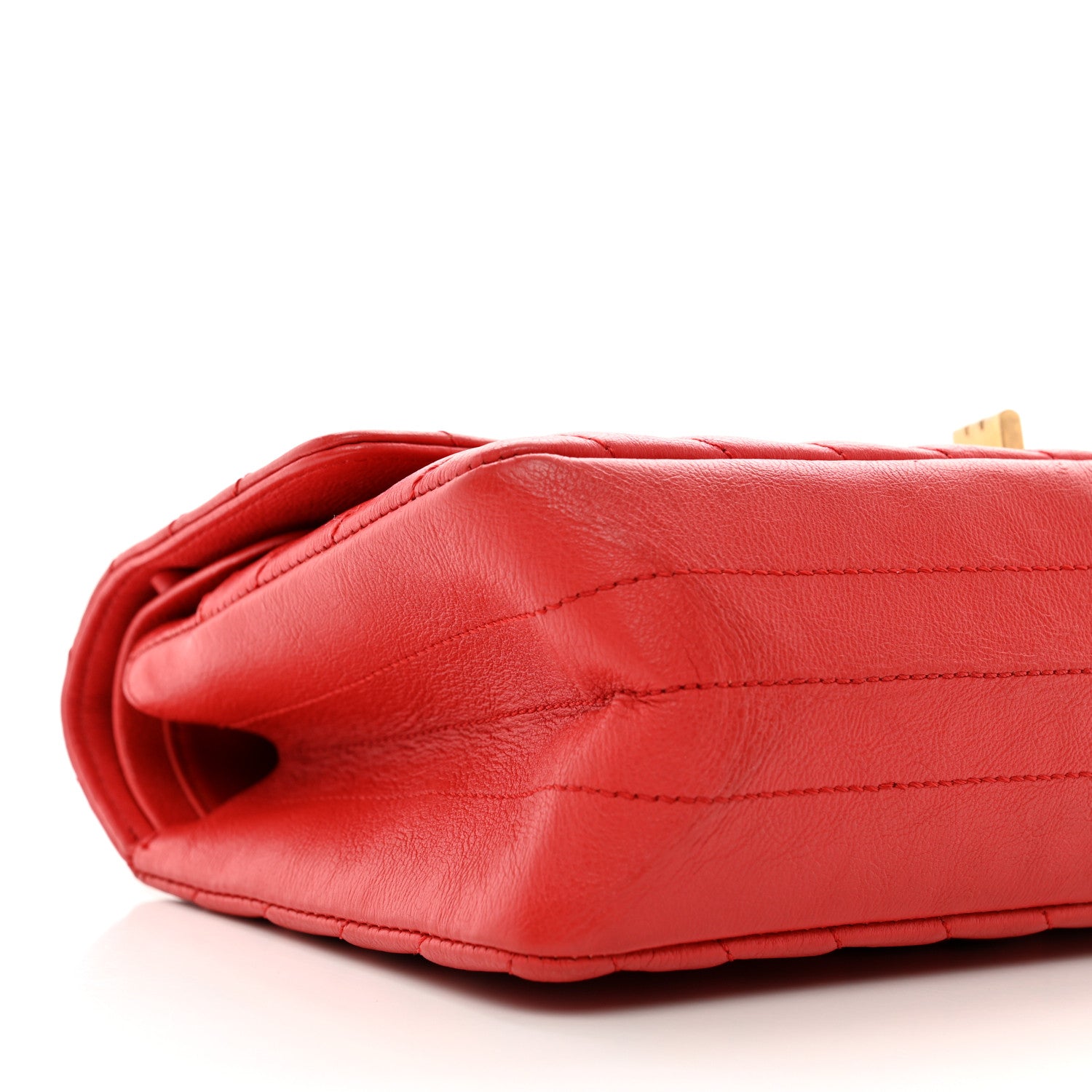 Chanel Calfskin Chevron Quilted 2.55 Reissue 225 Flap Red 10 of 15